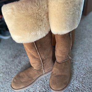 UGG BAILEY OVER THE KNEE CHESTNUT BOOTS